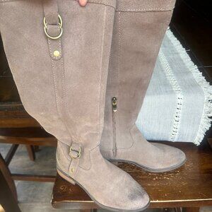 ANN TAYLOR LOFT LEATHER SUEDE BOOTS sz 7.5